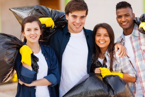 Professional team clearing garage clutter in Tottenham
