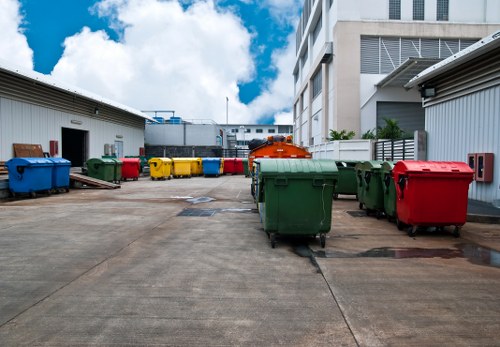 Hazardous waste containers in Tottenham
